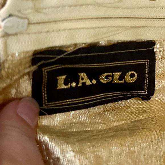 Fabulous Strapless Vintage 1980s L.A. GLO Krinkly dress with sequins - Picture 4 of 4